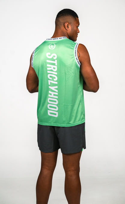 LIME B-BALL SINGLET