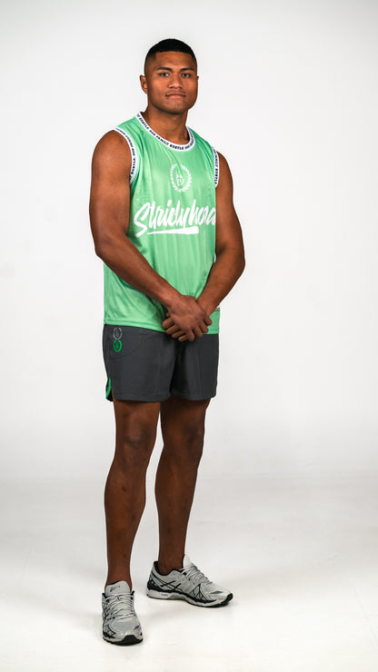 LIME B-BALL SINGLET