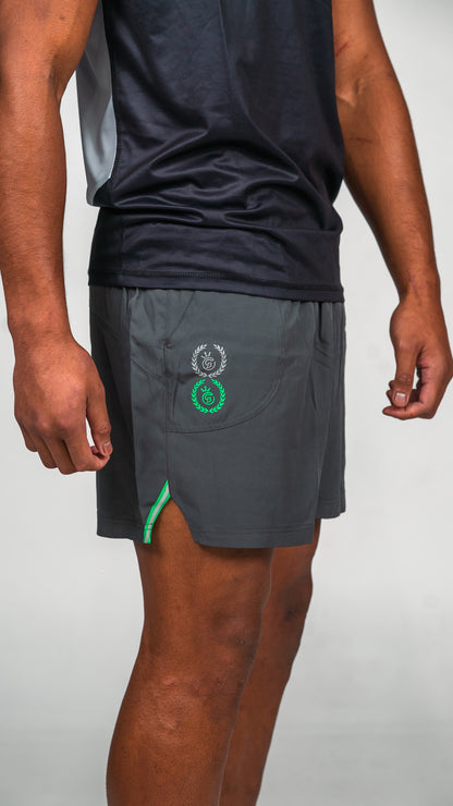 GREY TRAINING SHORTS